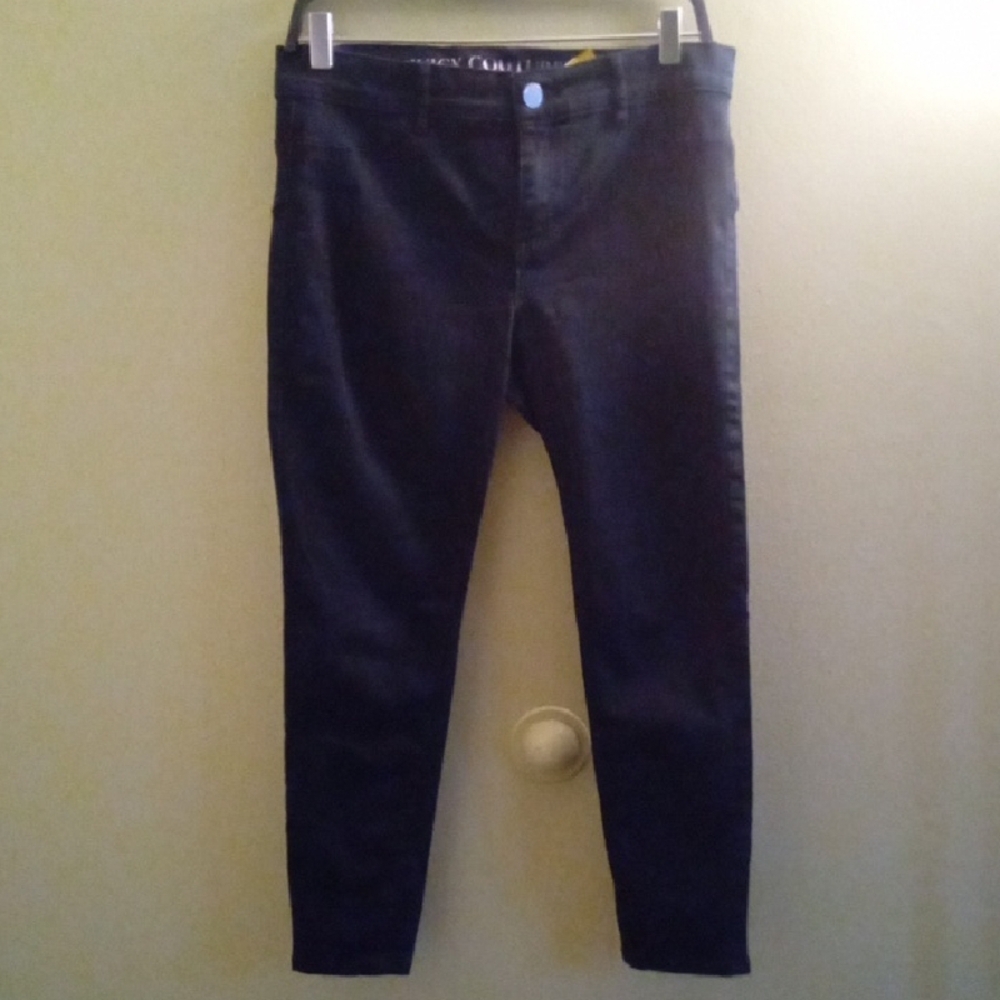 Womans 8S Juicy Couture Black Skinny Jeans Sleek Fit Stretch - Picture 1 of 4